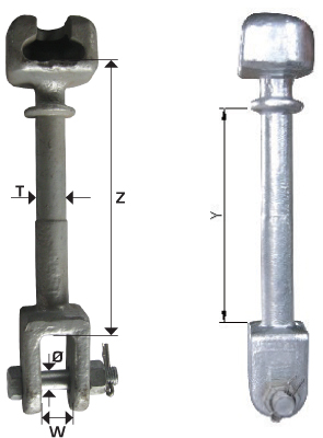 Socket Clevis Extension Links